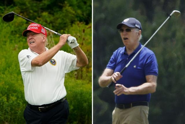 Biden and Trump clashed over golf