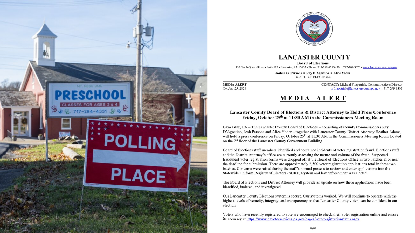 officials investigating fraudulent voter forms