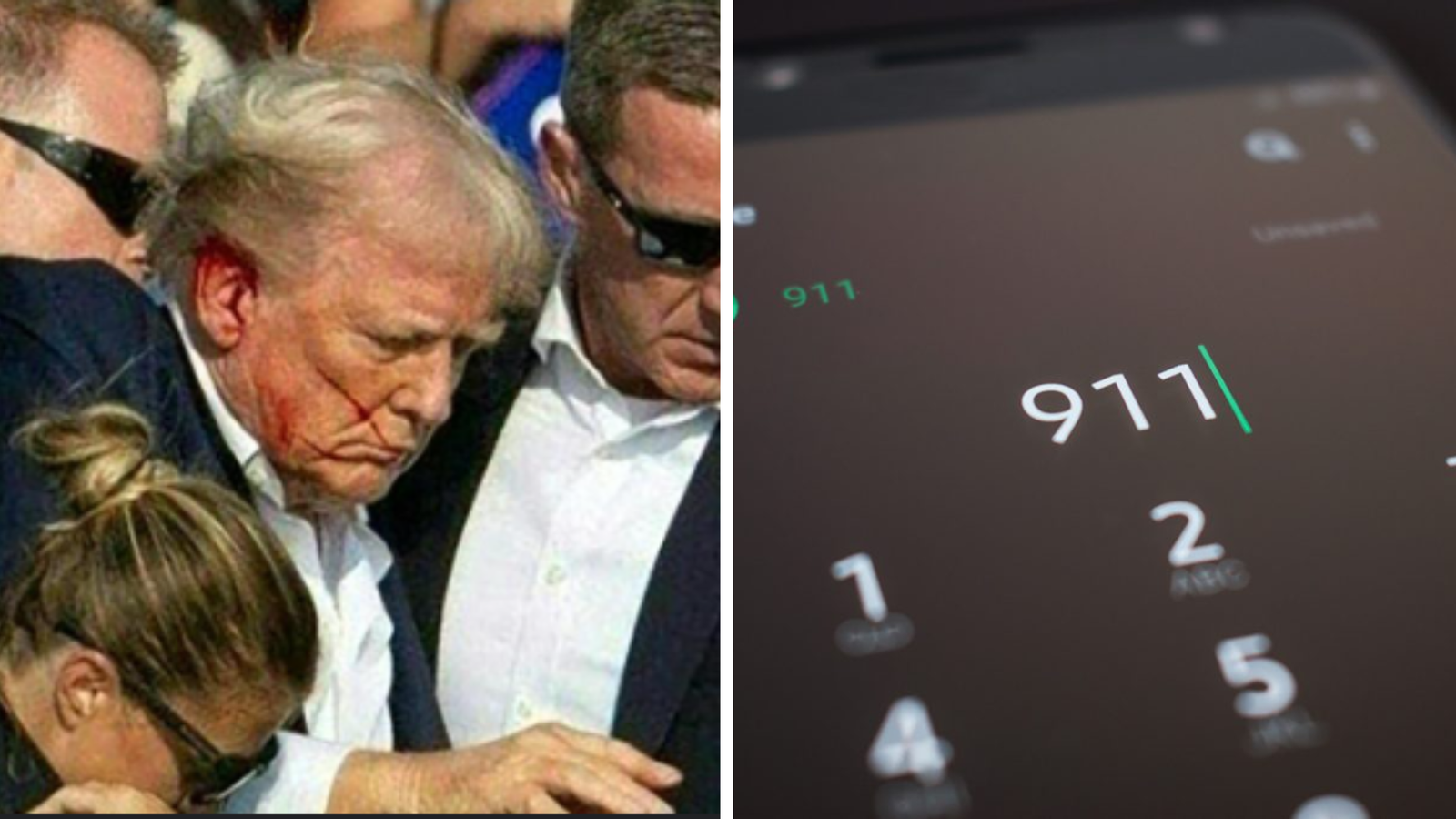 911 call Trump rally