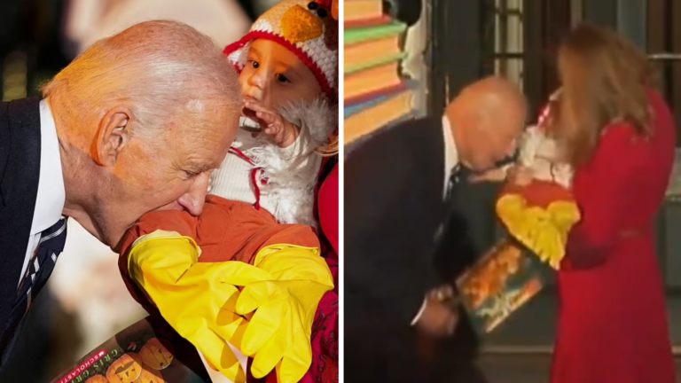 Joe Biden spotted BITING a baby