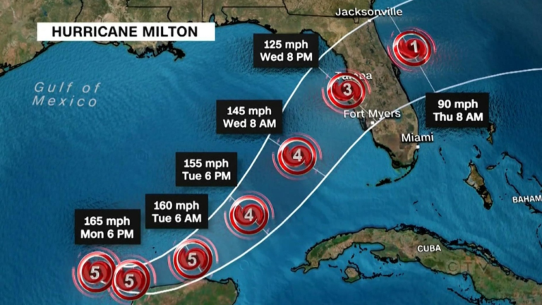 Hurricane Milton Slams Into Siesta Key