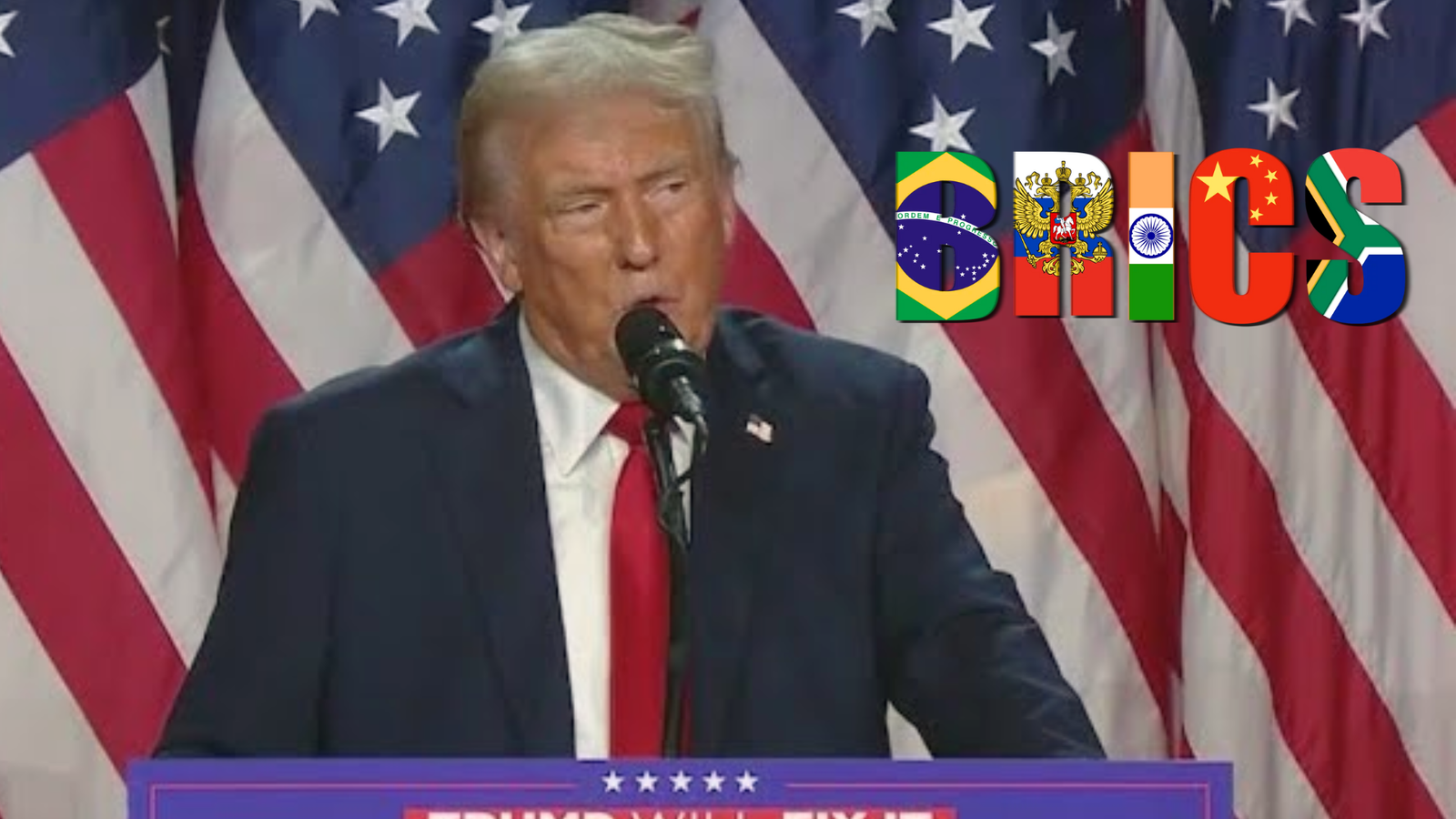 Trump 100% tariffs on BRICS