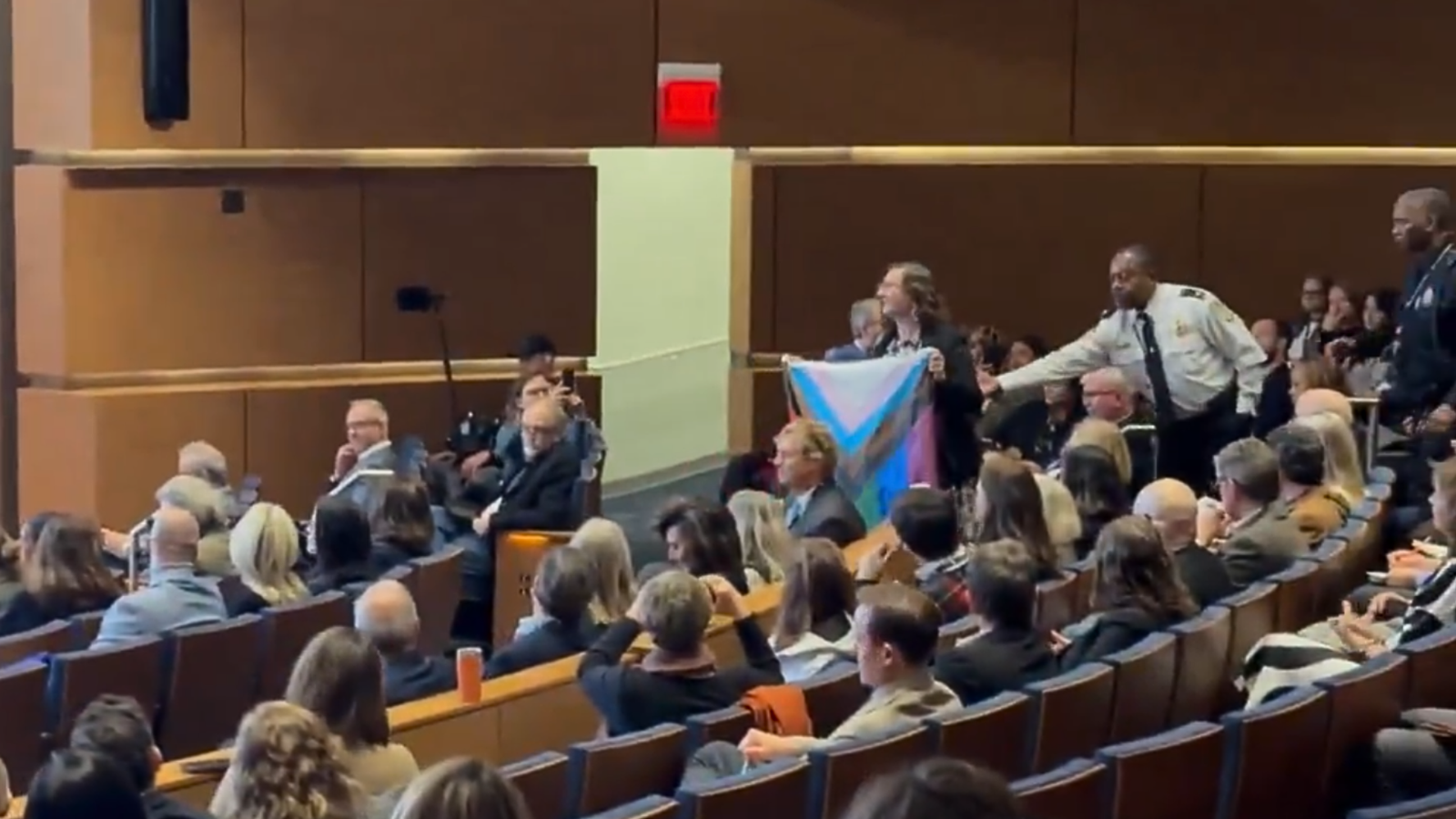 Trans Activist Charges at Nancy Mace