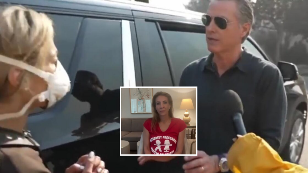 Woman Who Confronted Newsom during wildfires