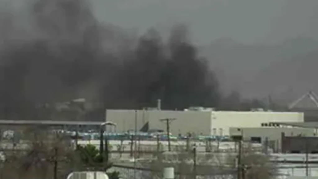 vehicle explosion near Texas airport